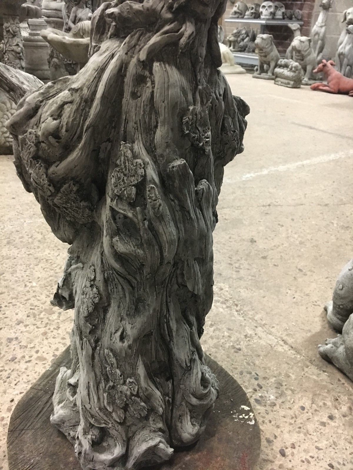 Stone Wizard Statue Cement Magician Sculpture Concrete Garden Etsy