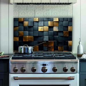 Personalized GlassTempered Glass Stove Backsplash, Kitchen Backsplash Tile, Chopping Board, Noodle Board, Kitchen Decor, Stove Back Cover,