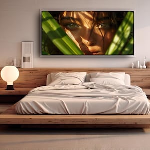 Art mural en verre trempé, très grande décoration murale, décoration de salon, peinture sur verre F1, décoration de chambre à coucher, cadeau de pendaison de crémaillère