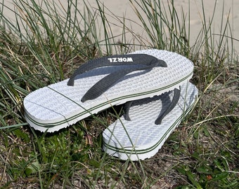 Natural Rubber Flip Flops: Handmade-to-Order, Biodegradable