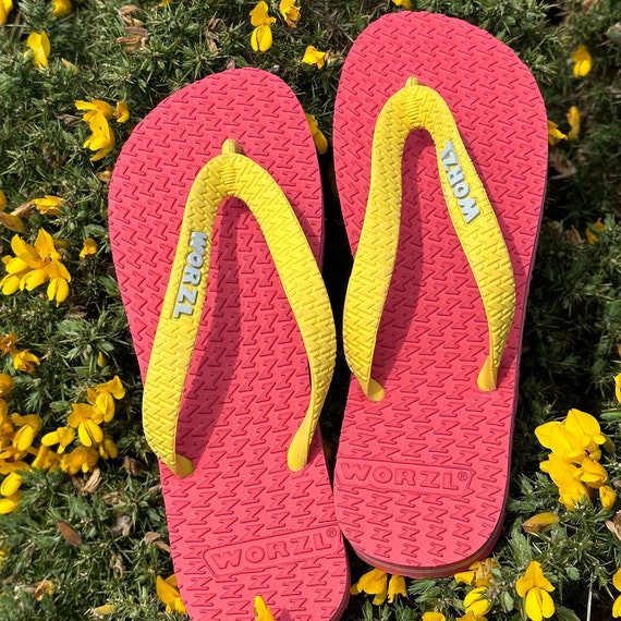 Non plastic flip flops hot sale