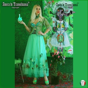 Tanz-Rock, Brautjungfer Tüll-Rock- Schmetterlings-Blume, elegante Frau Abschlussball-Kleid-Hochzeit, Modedesigner Haute Couture