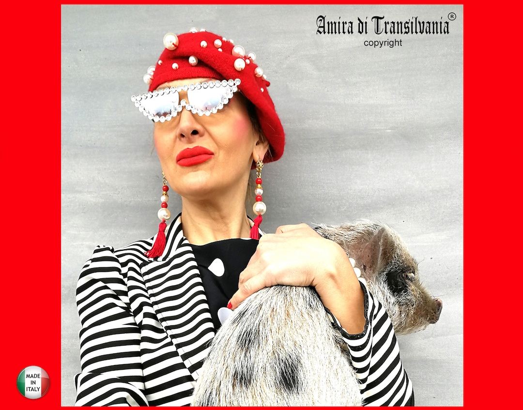 Berretto rosso Che Guevara, cappello rosso con copricapo ricamato