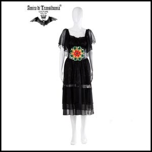 Formal Dress, Black Evening Dress, Woman Gown Prom Lace Tulle Clothing, Ladies Clothes Haute Couture Cocktail Dress Goth