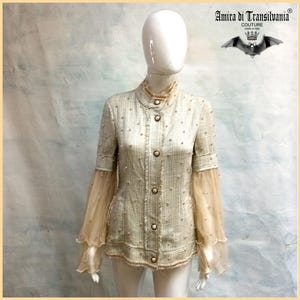 Couture Jacket, Embroidered Tween Fashionable Clothes Readymade Italian Designer, Luxury Blaser Coat Fancy Tailored 302