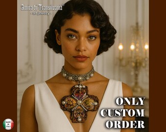 Collier Vintage Ancien - Bijoux Couture, Tenue De Gala, Style Rétro