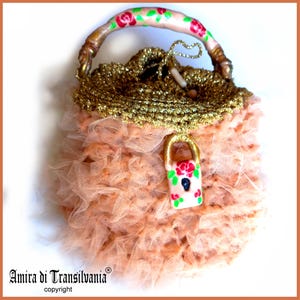 Bolso Hobo para mujer, bolso de mano tipo cartera de crochet, bolso de mano de diseñador con estampado de piel sintética de alta costura, bolso de mano de lujo con medallón de color salmón