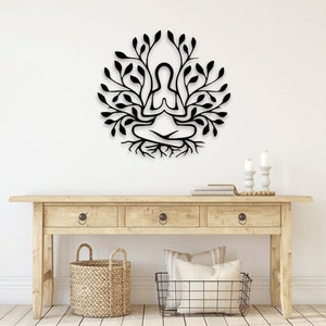 Meditation Yoga Chakra Lotus laser cut dxf svg glowforge cricut files wall sticker silhouette template cnc cutting router digital download