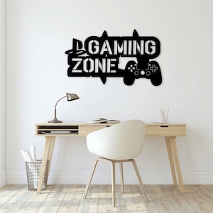 Game Gamer Gaming Zone Joystick corte láser dxf svg Glowforge archivos pegatina de pared vinly calcomanía silueta plantilla cnc corte router descargar
