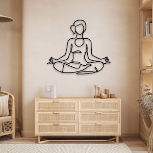 Meditation Yoga Chakra Lotus laser cut dxf svg glowforge cricut files wall sticker silhouette template cnc cutting router digital download