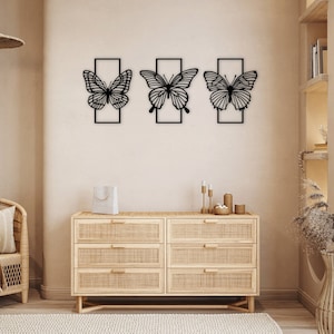 Schmetterling Laser geschnitten Dxf Glühlampe Dateien Wandaufkleber Vinyl Aufkleber Silhouette Vorlage CNC Schneidefräser digitale Vektor-Sofortdownload