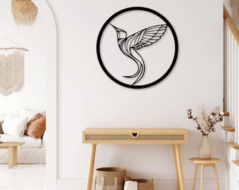 Hummingbird Bird laser cut dxf svg glowforge files wall art sticker vinly decal silhouette template cnc cutting router instant download