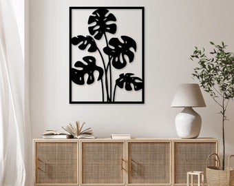 Swiss cheese Plant laser cut dxf svg glowforge files wall art sticker vinly decal silhouette template cnc cutting router instant download