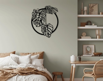 Swiss cheese Plant laser cut dxf svg glowforge files wall art sticker vinly decal silhouette template cnc cutting router instant download