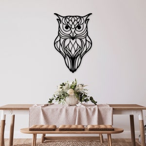 Nachteule Laser geschnitten Dxf Glühlampe Dateien Wandaufkleber Vinyl Aufkleber Silhouette Vorlage CNC Schneidefräser digitale Vektor-Sofortdownload