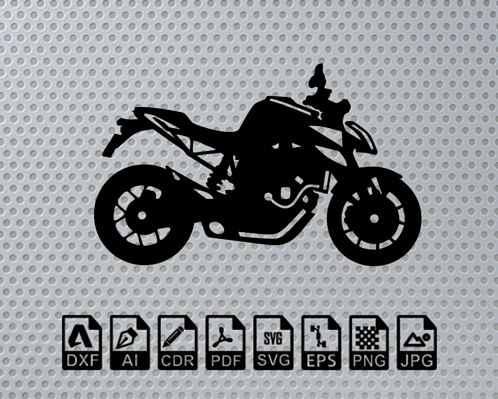 Motorcycle Router Template Motorcycle Laser Cut Dxf Svg Glowforge Files Wall Sticker Vinly Decal ...
