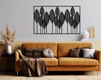 Leaf Tree laser cut dxf svg glowforge files wall sticker vinly decal silhouette template cnc cutting router digital vector instant download