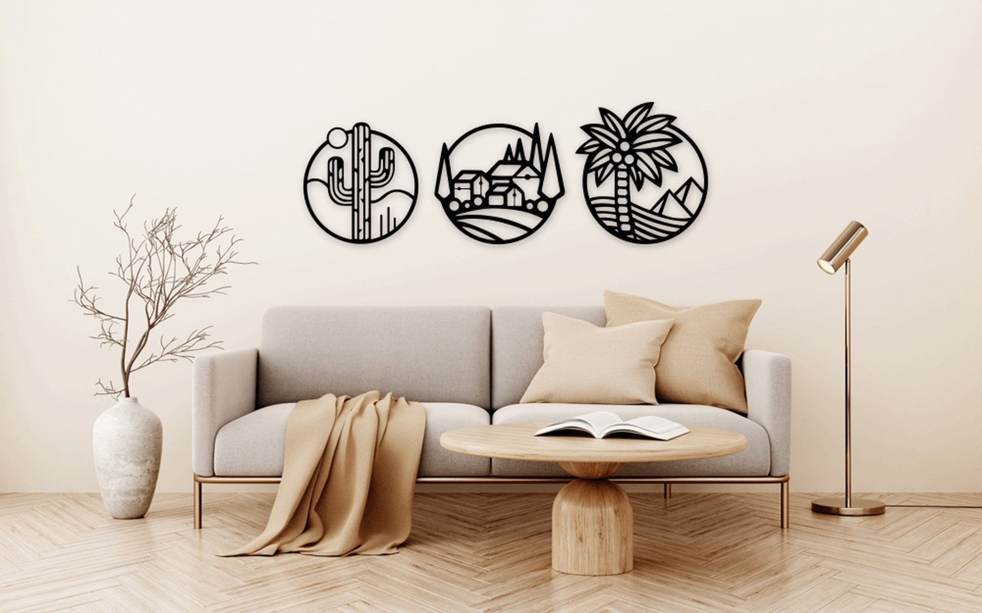 Cactus Palm Tree Laser Cut Dxf Svg Glowforge Files Wall Sticker Cactus Palm Tree Laser Cut Dxf Svg Glowforge Files Wall Sticker
