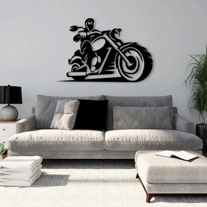 Chopper motorfiets lasergesneden dxf svg glowforge bestanden muur kunst sticker sticker silhouet sjabloon cnc-snijden router digitale instant download