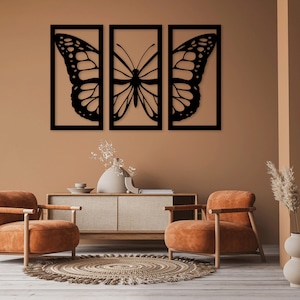 Schmetterling Laser geschnitten Dxf Glühlampe Dateien Wandaufkleber Vinyl Aufkleber Silhouette Vorlage CNC Schneidefräser digitale Vektor-Sofortdownload
