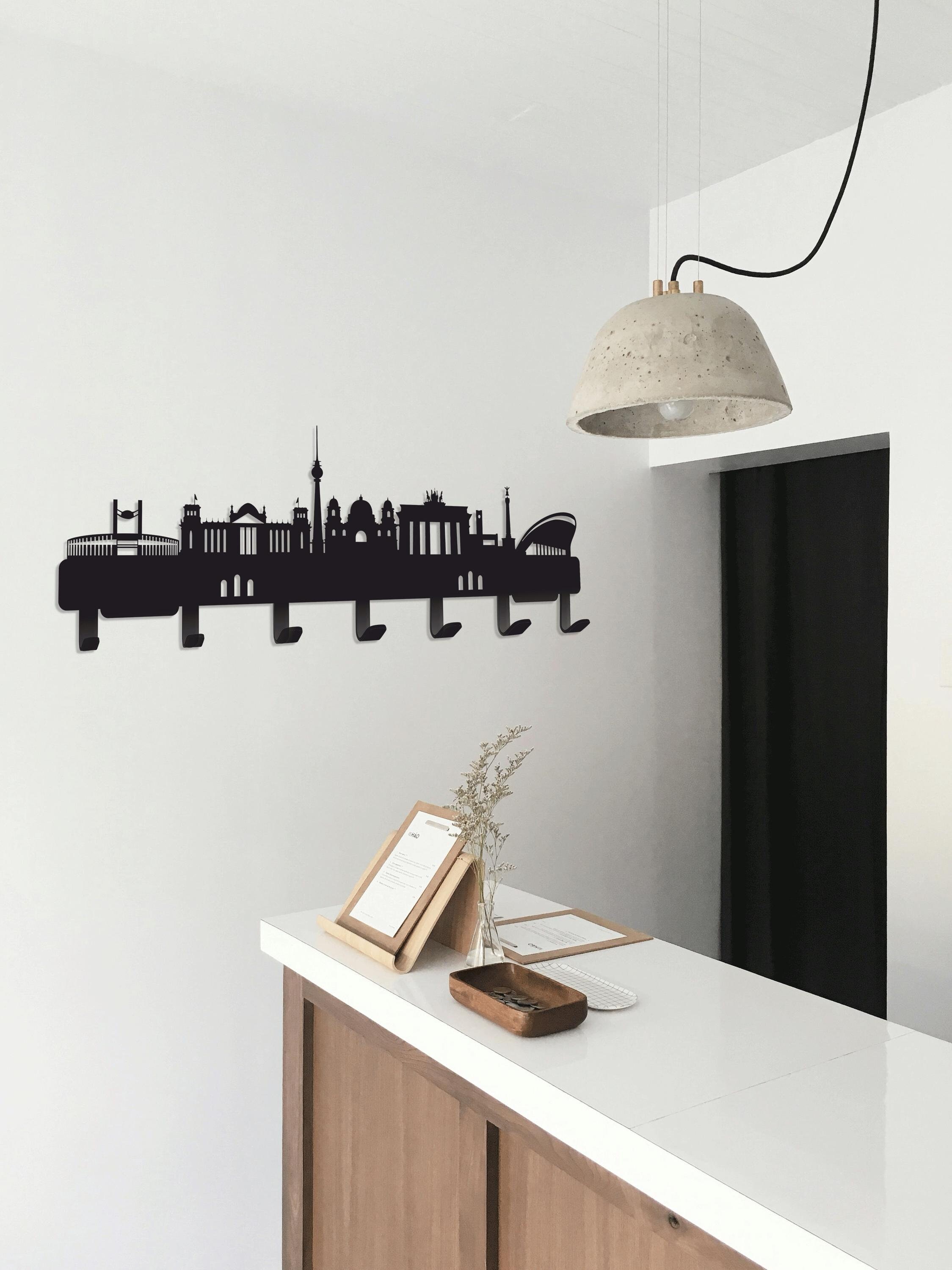Berlin Skyline Wall Hook | Germany Landmark Silhouette | Laser Cut Digital Files | DXF SVG EPS | Wall Decor Cnc Desin