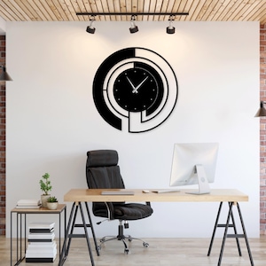 Wall Clock SVG DXF Cut File – Laser Cut Clock Template – Digital Download for CNC, Glowforge, Metal Wood Wall Art Design