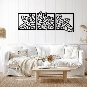 Leaf Plant laser cut dxf svg glowforge files wall sticker vinly decal silhouette template cnc cutting router digital vector instant download
