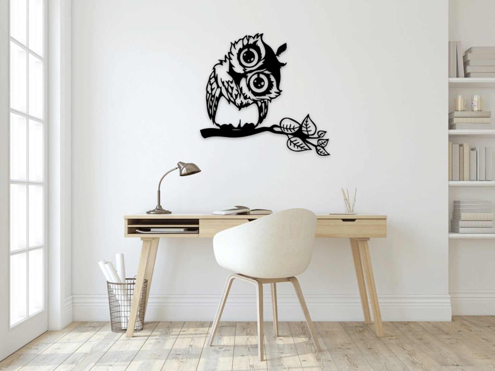 Night Owl Laser Cut Dxf Svg Glowforge Files Wall Sticker Vinly Decal ...
