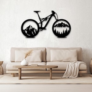 Fahrrad Fahrrad Laser geschnitten Dxf Glühlampe Dateien Wand Kunst Aufkleber Silhouette Vorlage CNC Schneidefräser Fräser digital sofort download