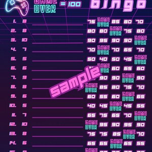 gaming 100 pyp bingo board with profit