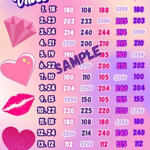 250 pyp bingo board with profit glamour