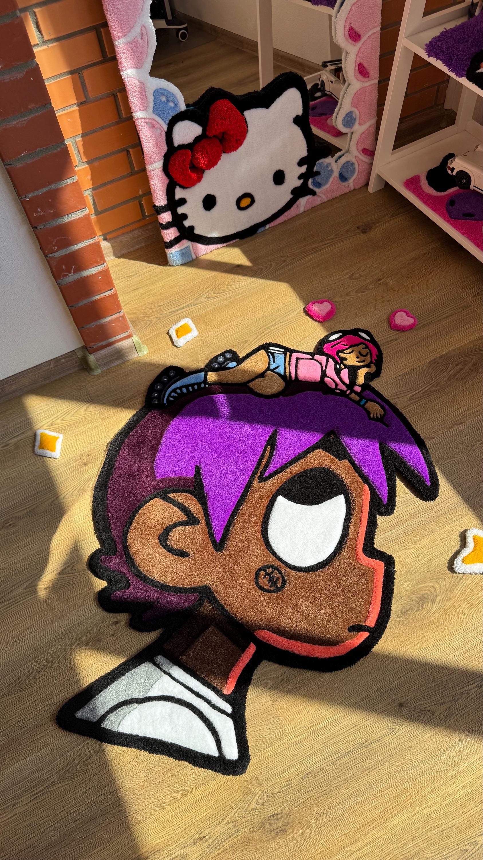 3.5 Ft ~107 Cm Custom Tufted Rug – Lil Uzi Album Cover Carpet, Handmade ...