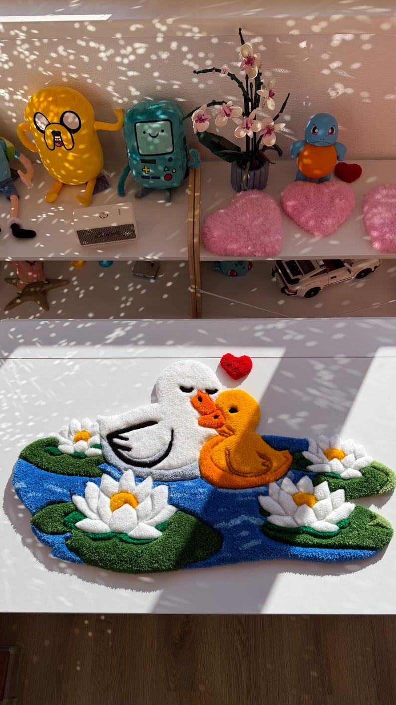Custom Duck Rug | Fully Handmade Tufted Carpet - Etsy