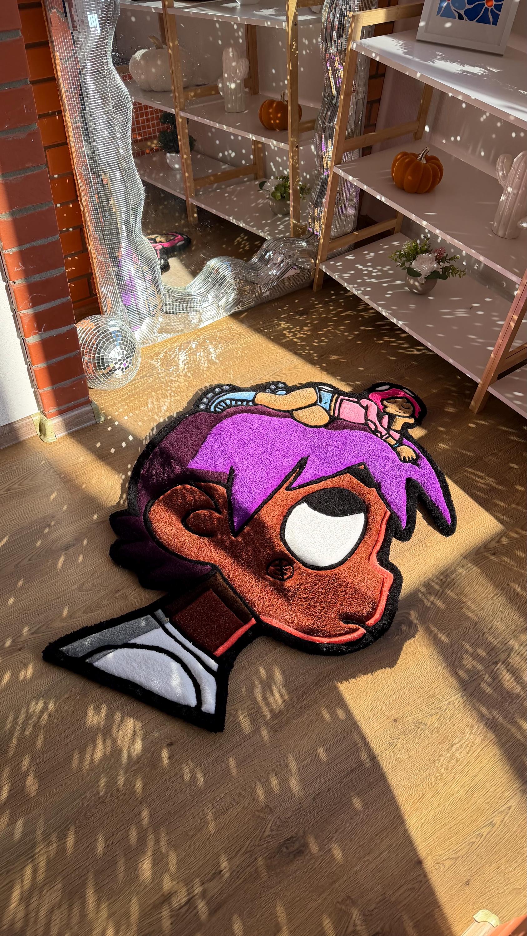 Lil Uzi Vert ビッグサイズ 絨毯 Lil Uzi Album Cover Rug – Handmade Tufted Carpet, Fan Art Decor - Etsy