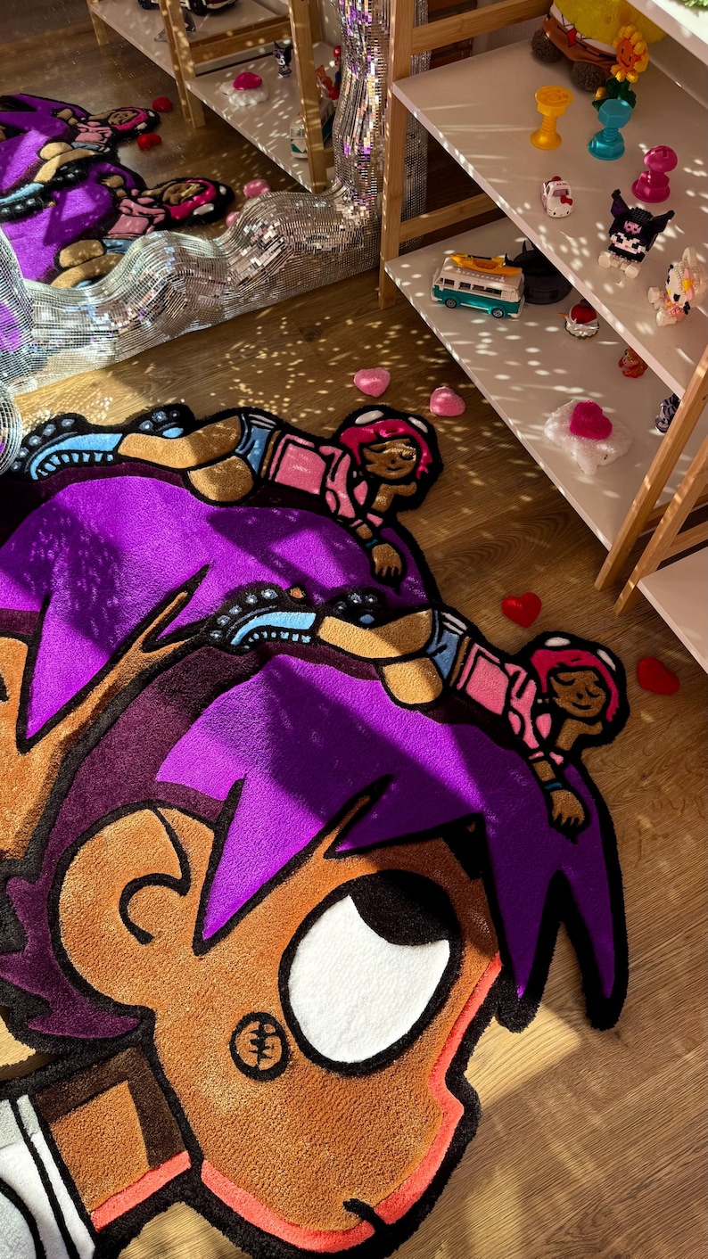 Lil Uzi Album Cover Rug – Handmade Tufted Carpet, Fan Art Decor (3.5 Ft ...