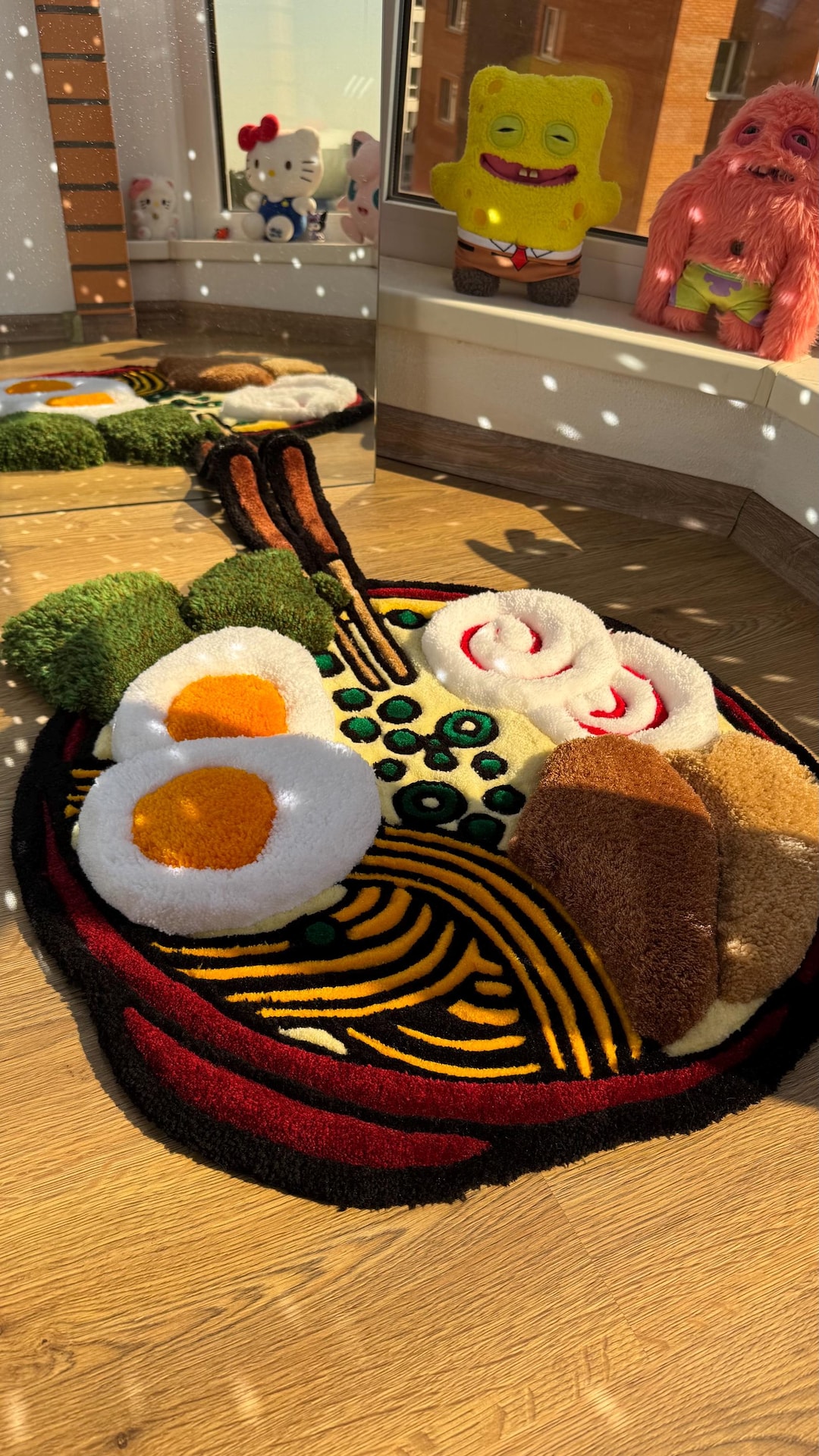 Custom Ramen Rug – Supper Puffy 3D Handmade Tufted Carpet, Cute Mat ...