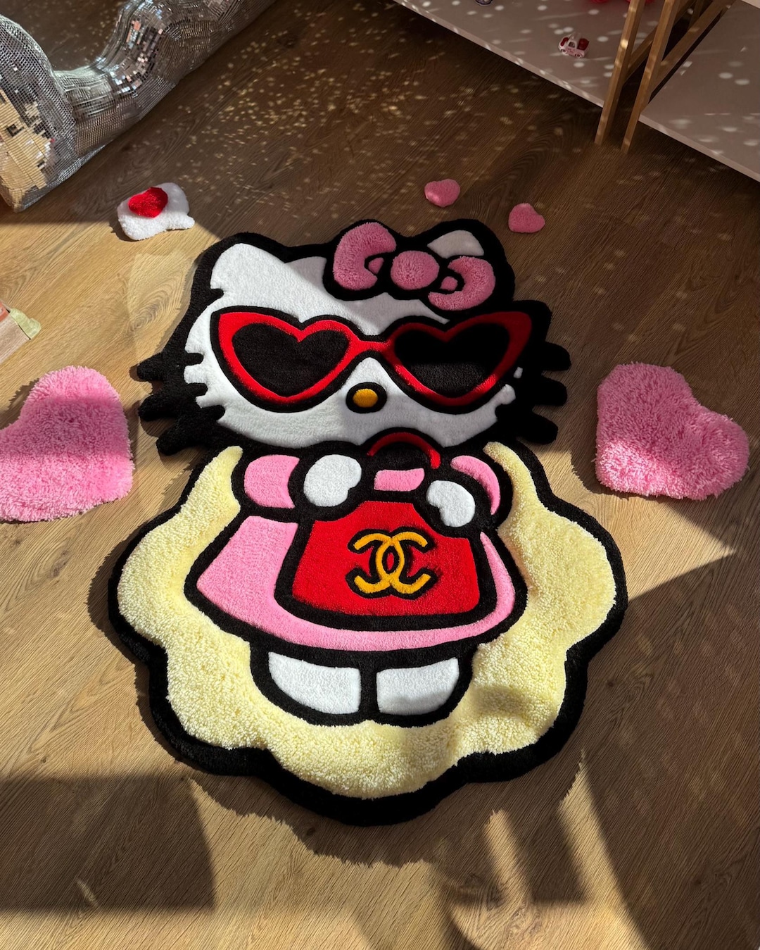 Puffy 3D Rug – Kitty on Cloud Custom Tufted Fluffy Carpet, Handmade ...