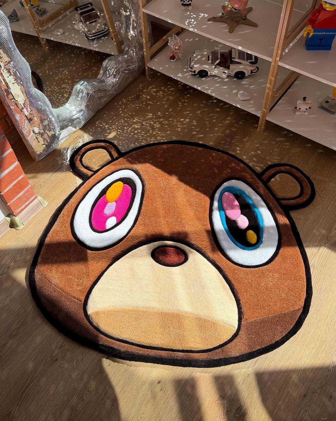 Kanye Bear Rug – Custom Tufted Gamer Room Carpet, Handmade Fluffy Decor ...