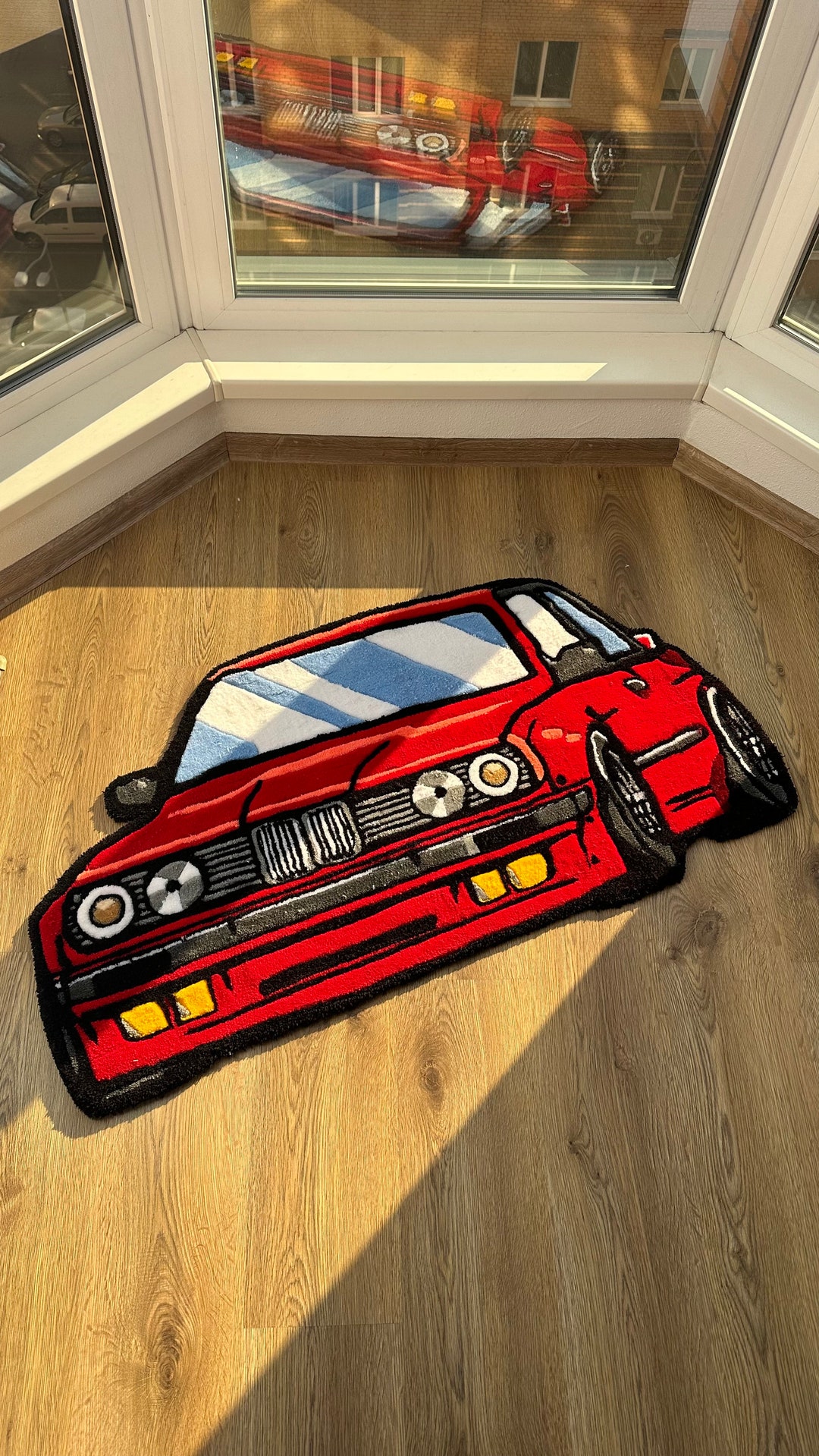 Unique Car Rug Ready to Ship! Custom Car Handmade Rug - Etsy Canada