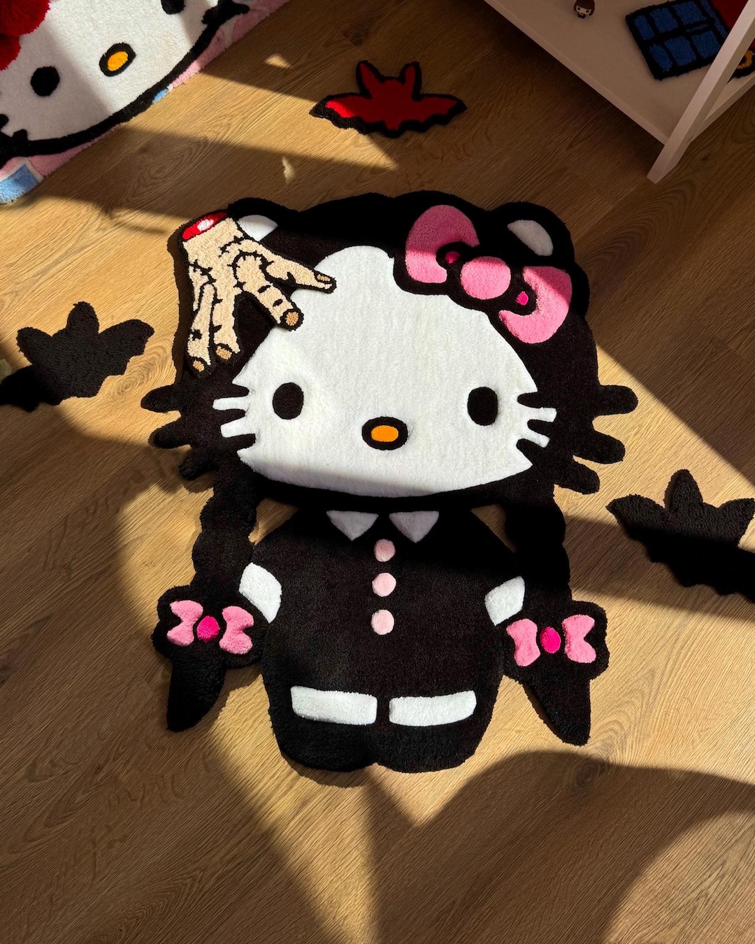 Wednesday Rug Handmade Tufted Halloween Rug – HK Wednesday Design, Kawaii Decor - Etsy