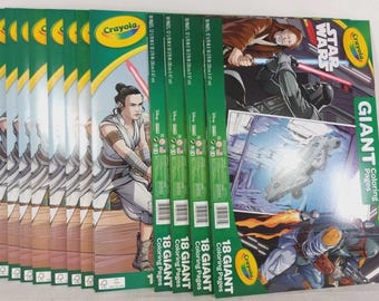 12 PACK - Star Wars Crayola Giant Coloring Book 18 Pages.20" ***NEW***