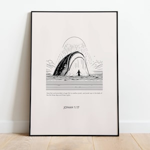 Jona en de walvis: christelijke bijbelkunst (digitale download)
