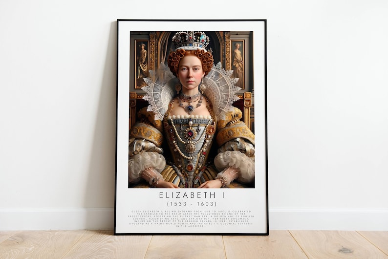 Queen Elizabeth I Art Print: History Classroom Decor (digital Download ...