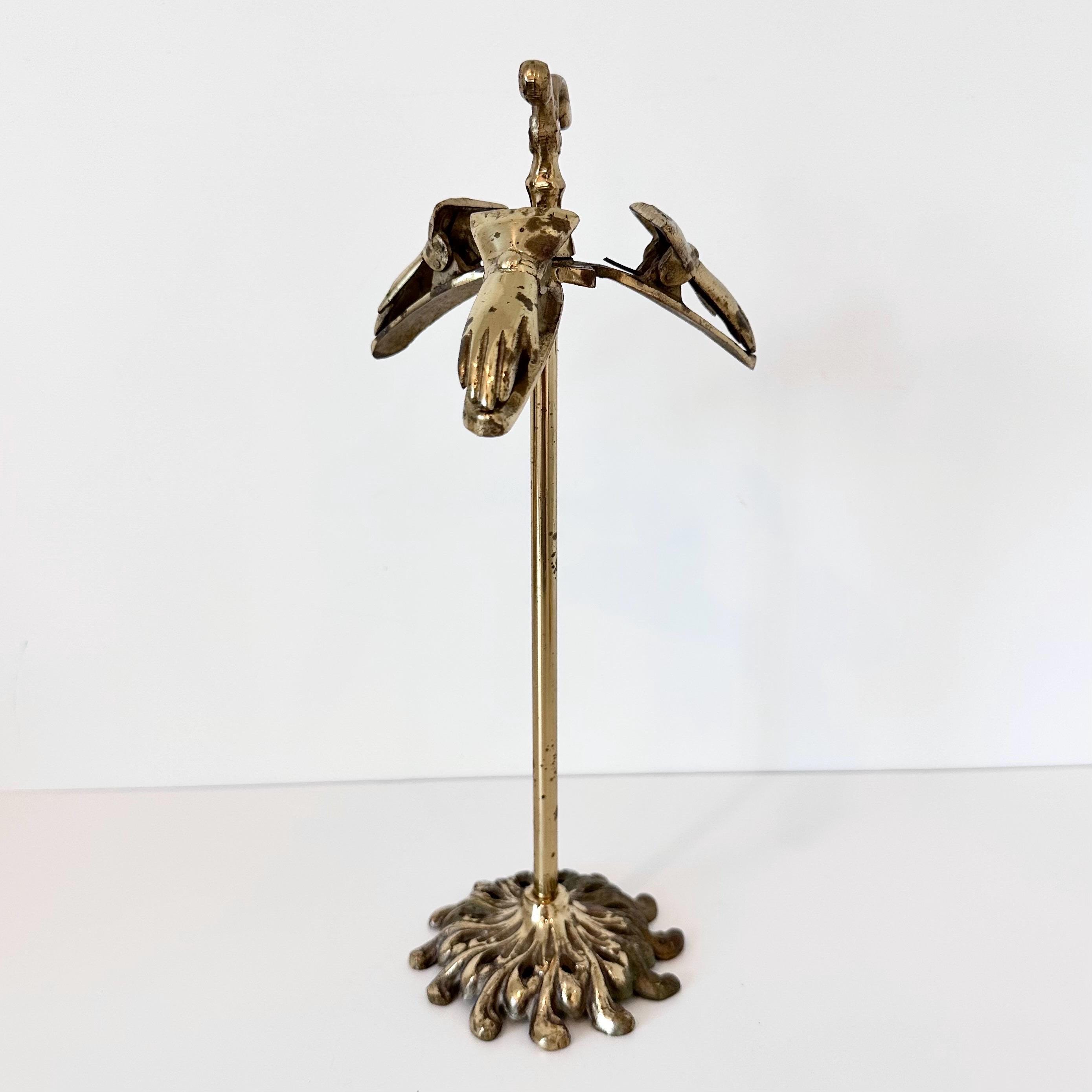 Victorian Brass Hand Clip Stand - Etsy