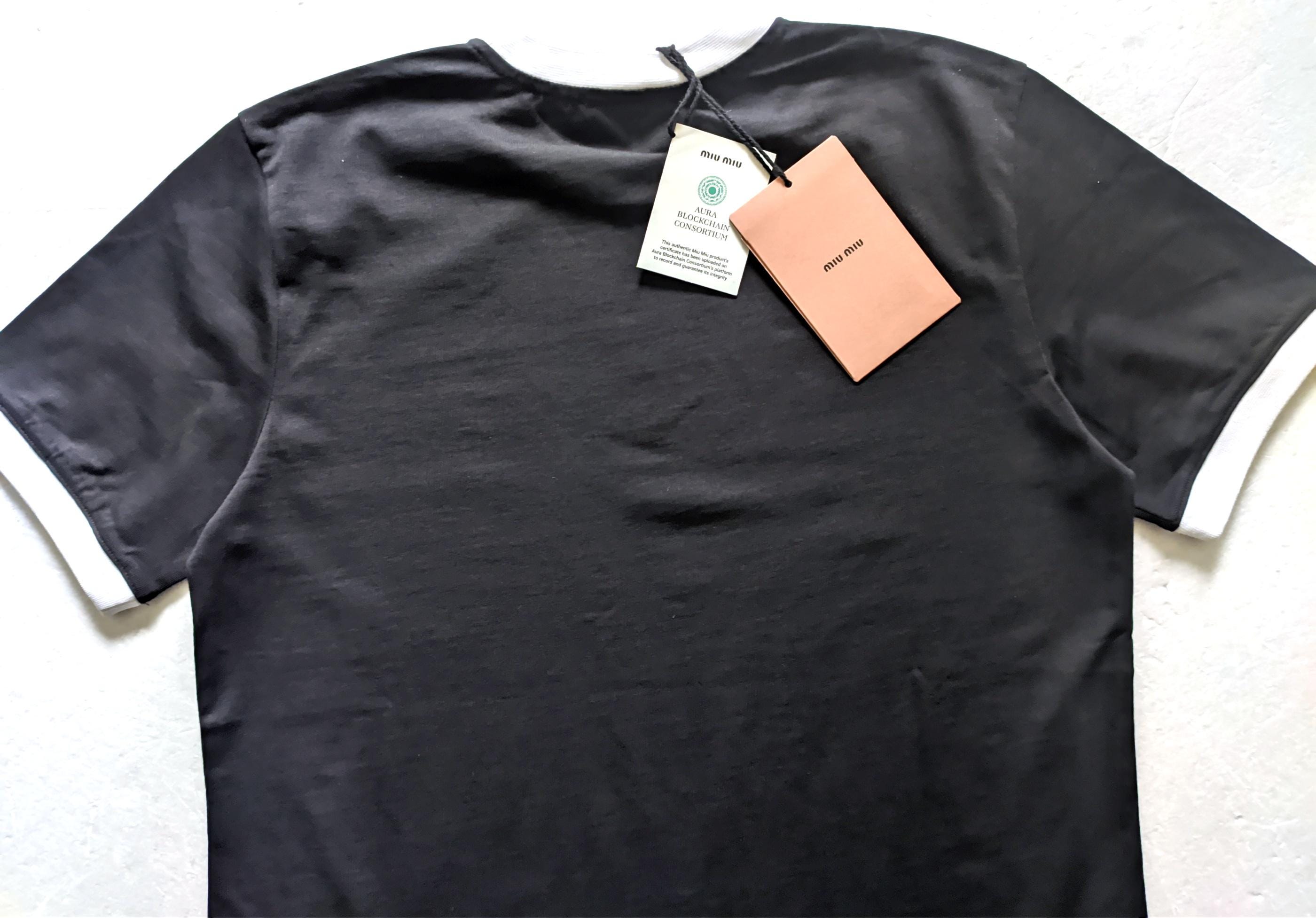 MIU MIU Mens Cotton Black T-shirt Size S,M,L,XL,2XL - Etsy