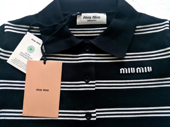 MIU MIU Womens Black Button Down Collared Cardiga… - image 4