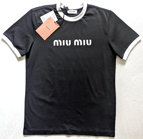 MIU MIU Mens Cotton Black T-shirt Size S,M,L,XL,2XL - Etsy