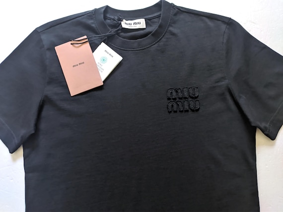 MIU MIU Mens Cotton Black T-shirt Size S,M,L,XL,2XL - Etsy