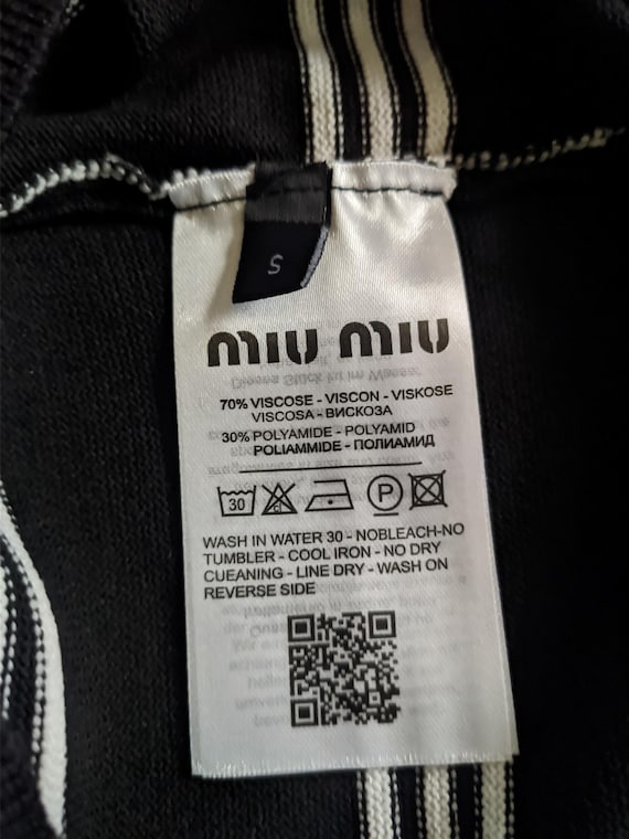 MIU MIU Womens Black Button Down Collared Cardiga… - image 6