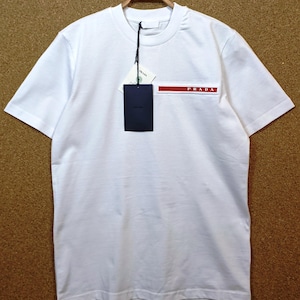 PRADA Mens Cotton White T-shirt Size S,XL,2XL - Etsy